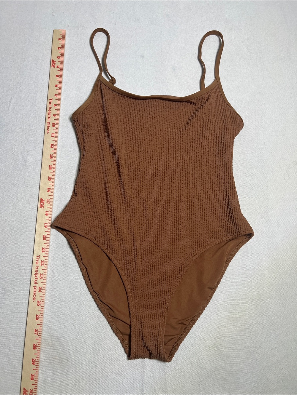 Aeropostale Women’s One-Piece Swimsuit in Brown - Picture 3 of 4